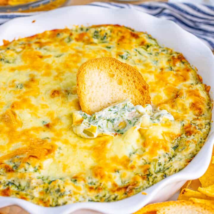 Hot Spinach Artichoke Dip - Tornadough Alli