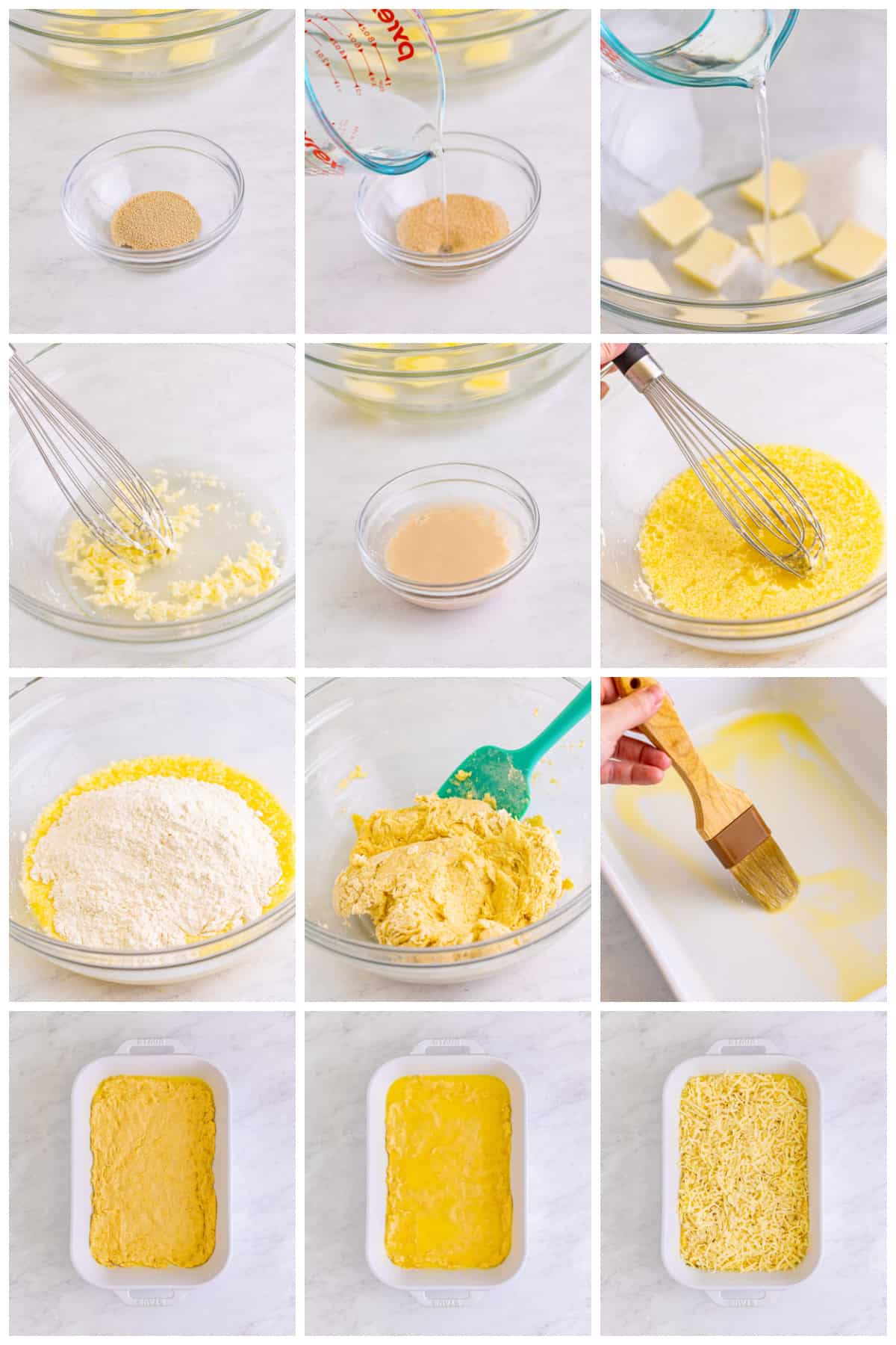 Step by step photos on how to make Pizza Hut Cheese Sticks.