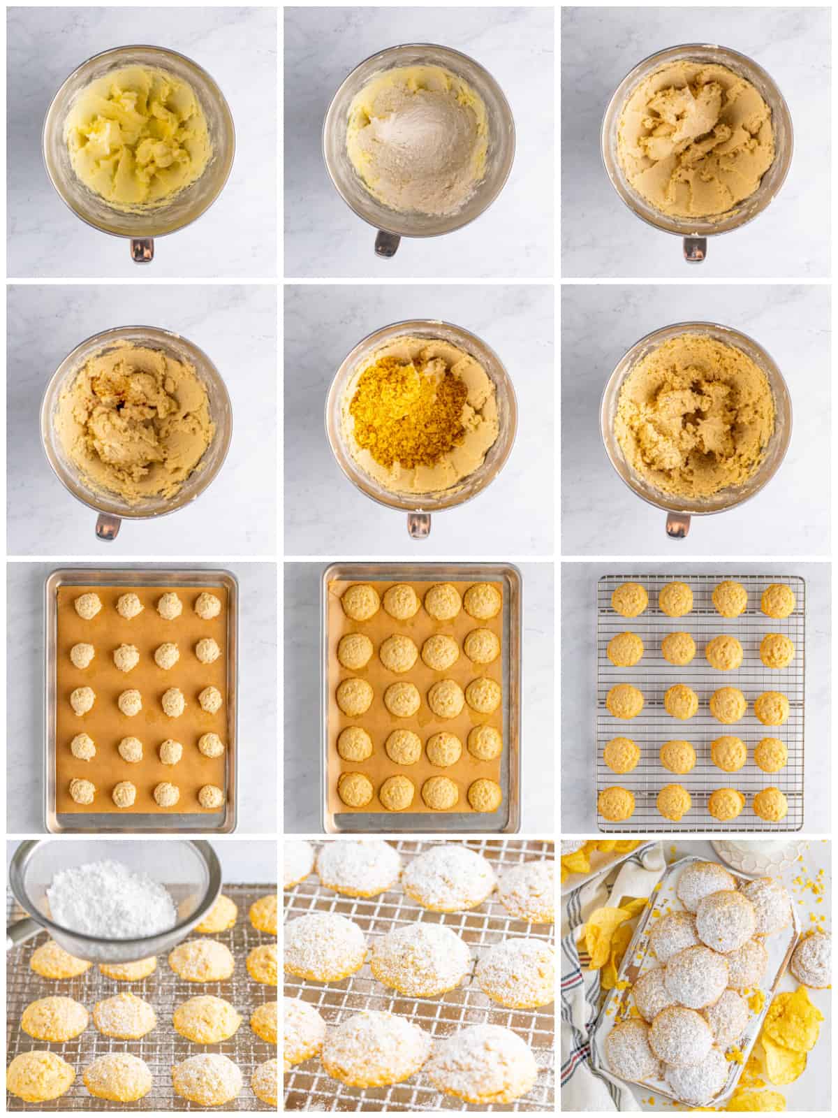 Step by step photos on how to make Potato Chip Cookies.