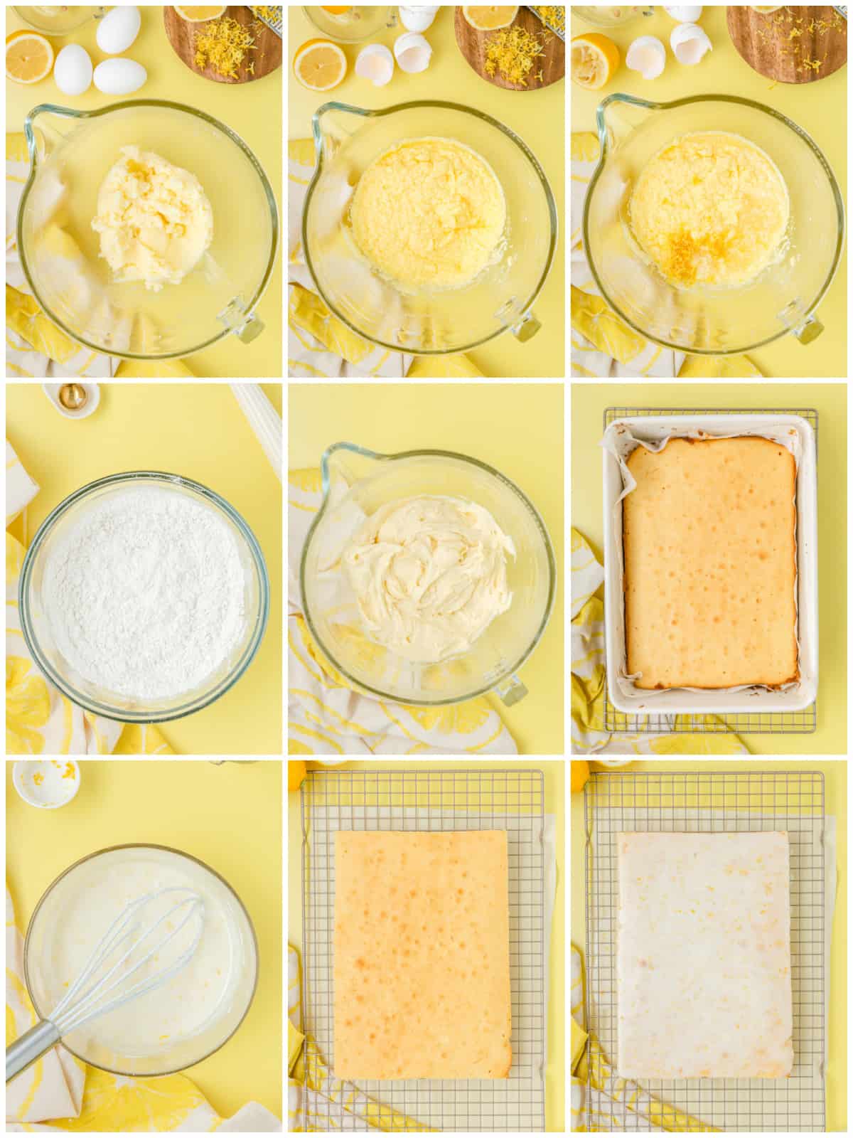 Step by step photos on how to make Lemon Browneis.