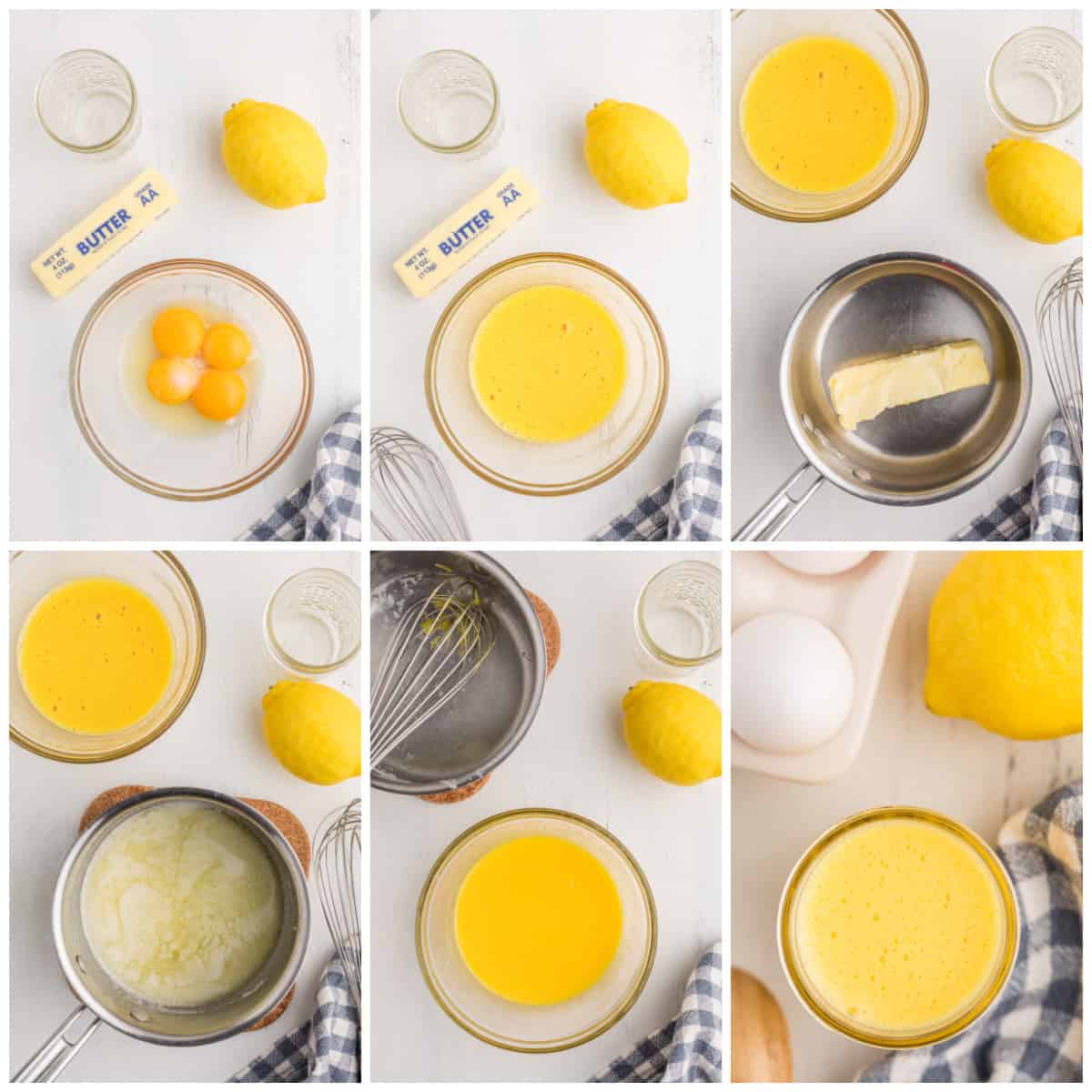 Step by step photos on how to make Hollandaise Sauce.