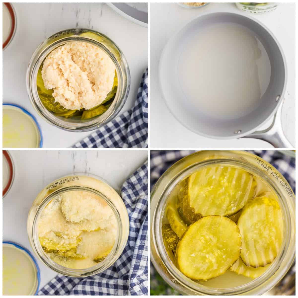 Step by step photos on how to make Horseradish Pickles.