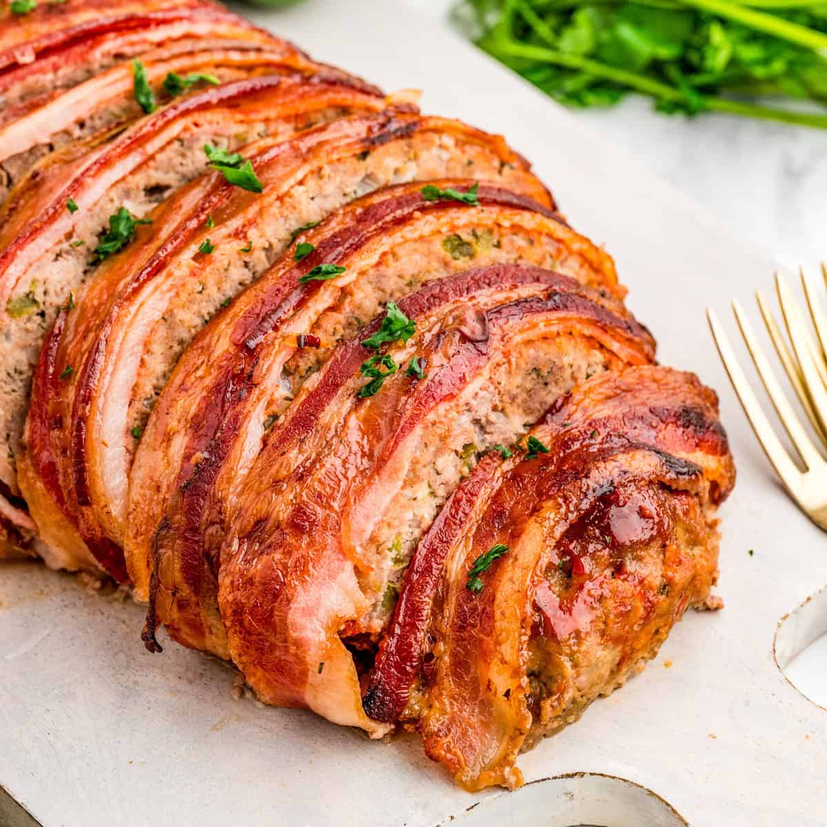 Bacon Wrapped Meatloaf Tornadough Alli