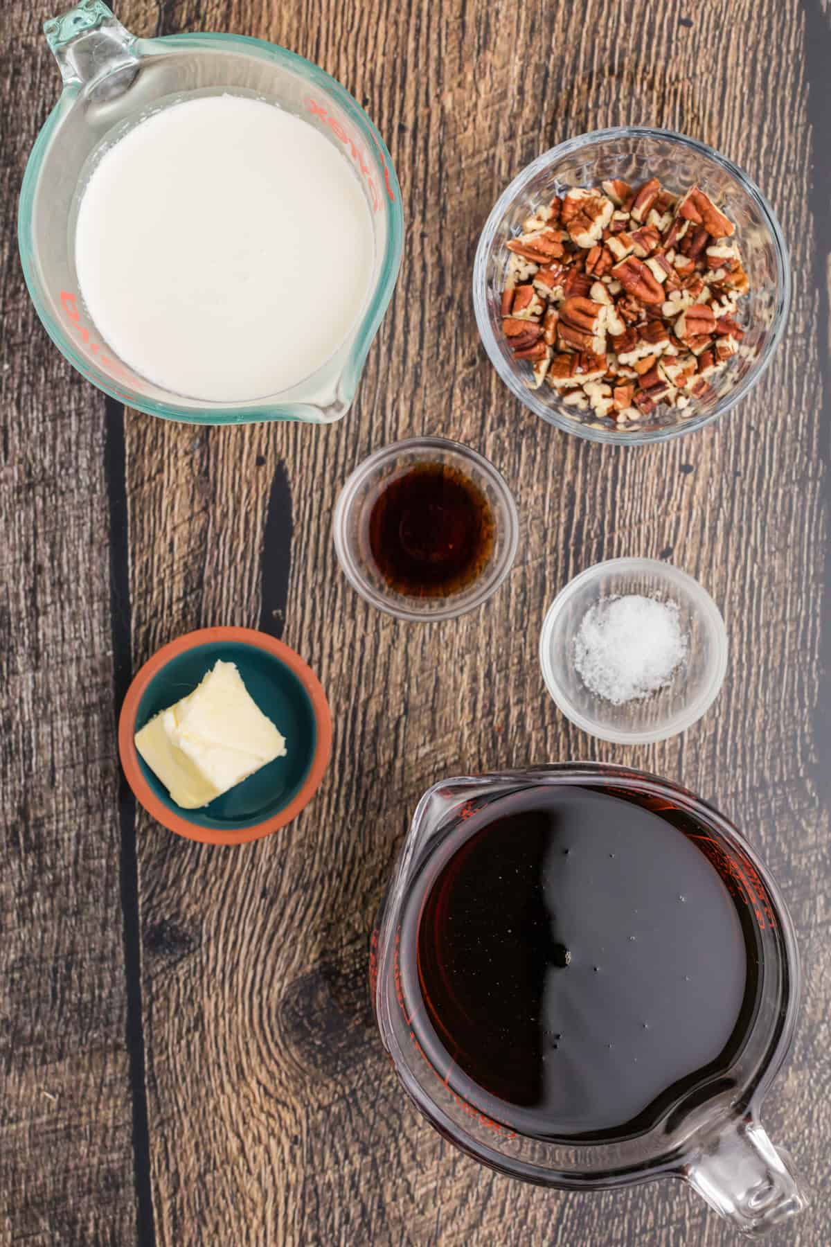 Ingredients needed to make a Maple Fudge Recipe.