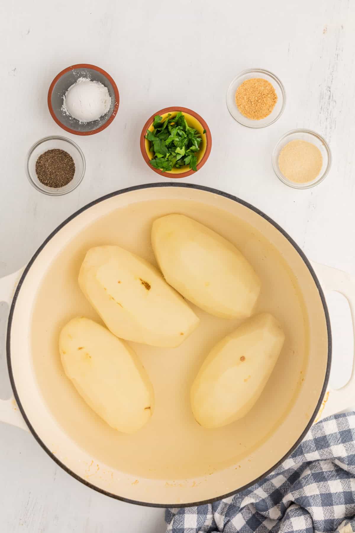 Ingredients needed to make Homemade Tater Tots.