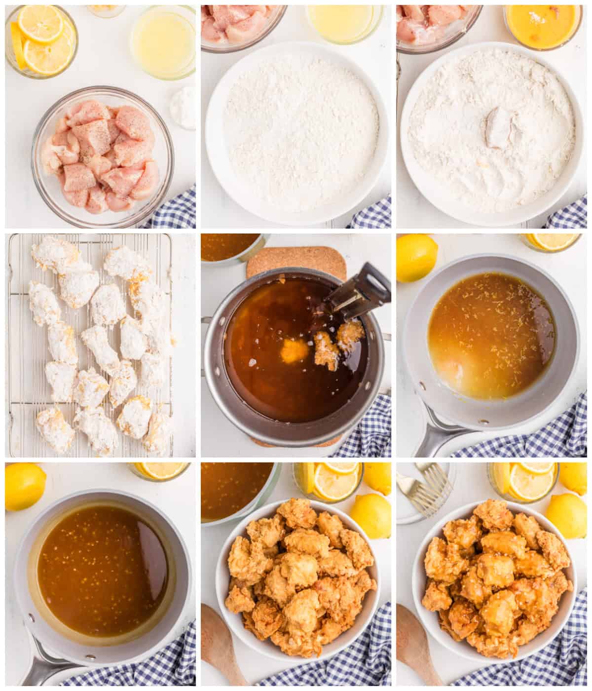 Step by step photos on how to make Chinese Lemon Chicken.