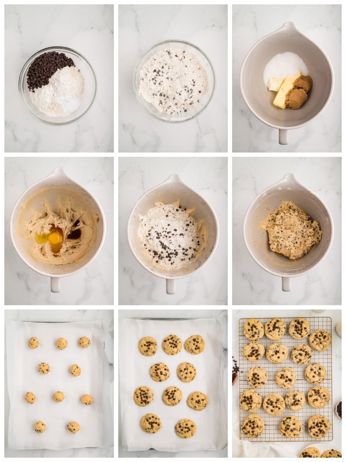 Step by step photos on how to make Cream Cheese Chocolate Chip Cookies.