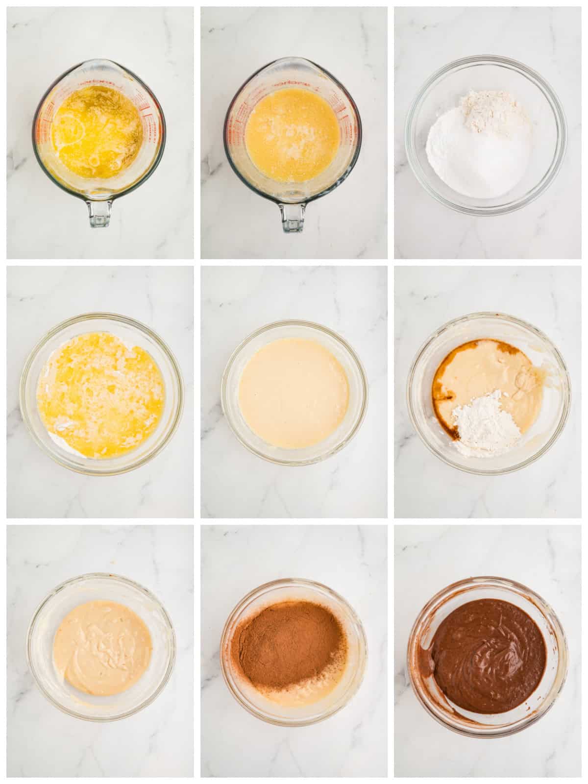 Step by step photos on how to make Marble Cupcakes.