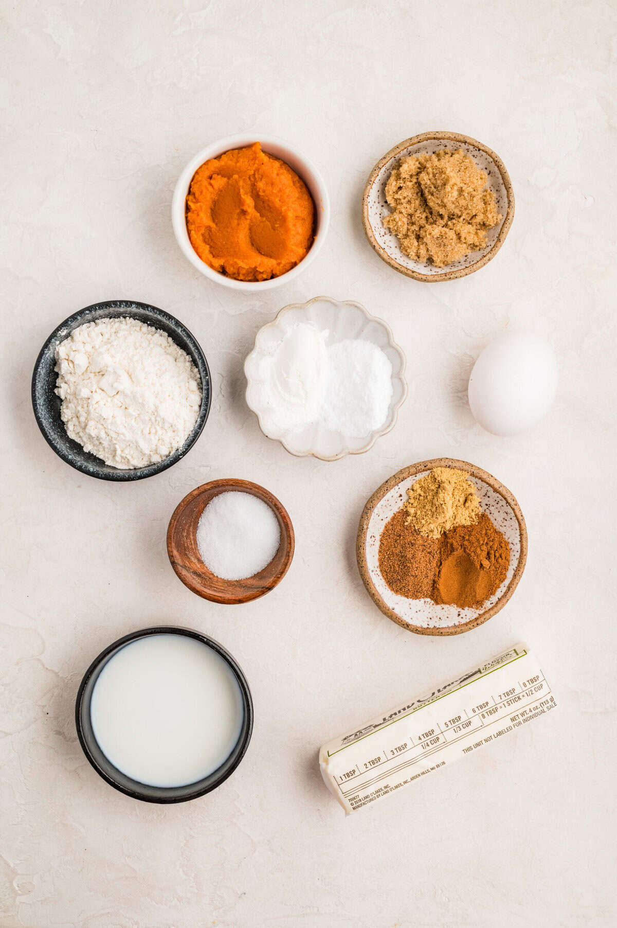Ingredients needed to make Pumpkin Waffles.